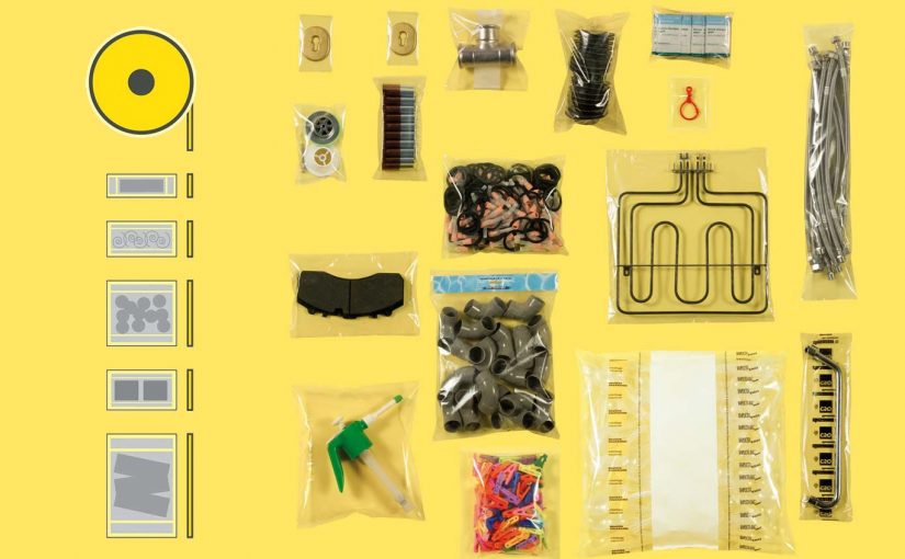 Bolsas de múltiples formatos formadas, llenadas y selladas por la embolsadora Simplicita bag Smart.