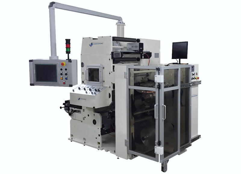Impresora flexográfica Phoenix Compact para impresión de láminas de aluminio para blísters farmacéuticos.